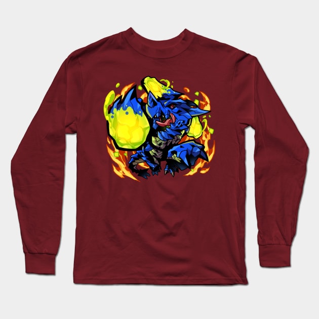 Slimy Explosion Long Sleeve T-Shirt by Ashmish